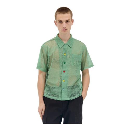 Brain Dead - Shirts > Short Sleeve Shirts - Green