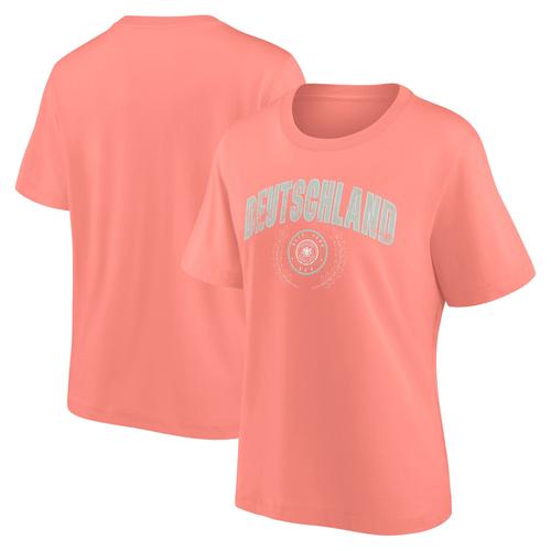 T-Shirt Allemagne Rebel Academia Graphic Oversized - Brume De Corail - Femme