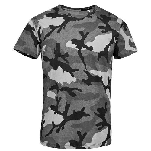 T-Shirt Manches Courtes Camouflage Homme - 01188 - Gris Army Camo