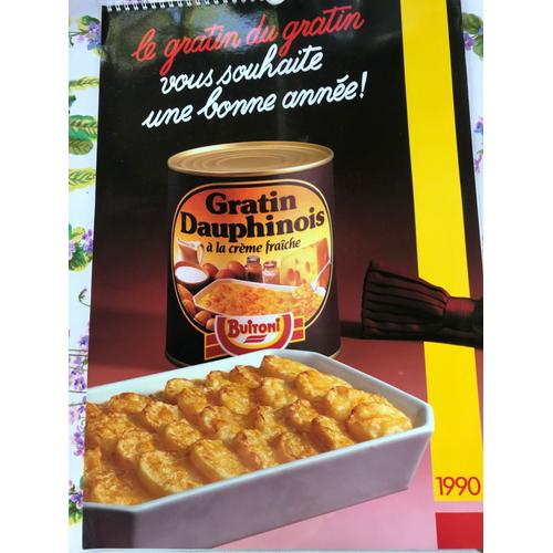 Buitoni - Le Gratin Du Gratin Vous Souhaite Une Bonne Année : 1990 - Gratin Dauphinois À La Crème Fraîche