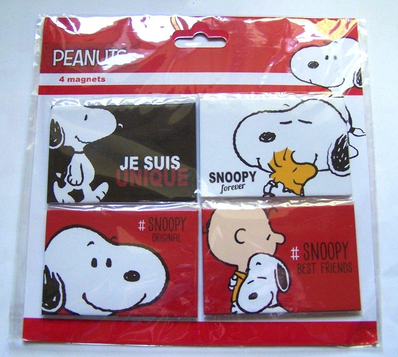 Peanuts / snoopy - The Concept Factory ( 2015 ) - 4 magnets - Je