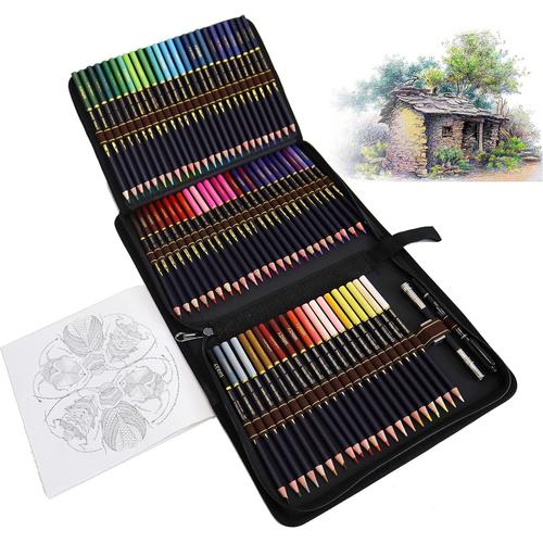 Professionnel Crayon De Couleurs Pour Adultes Et Enfants, Ensemble De 72 Crayon De Couleur, Numérotés, Très Pigmentés, Idéal Pour Les Livres De Coloriage Et Comme Fournitures Scolaires