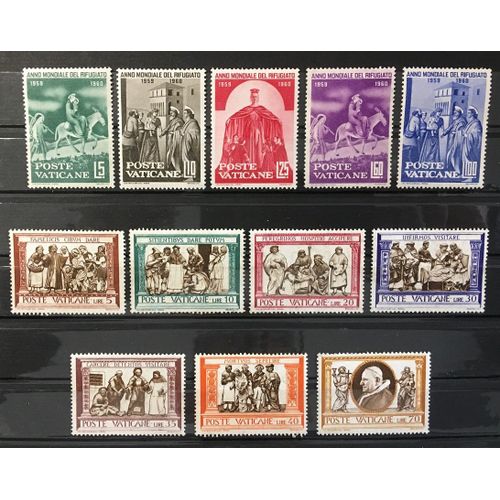 Lot Timbres Vatican - 12 Timbres Differents - Rl 257 -