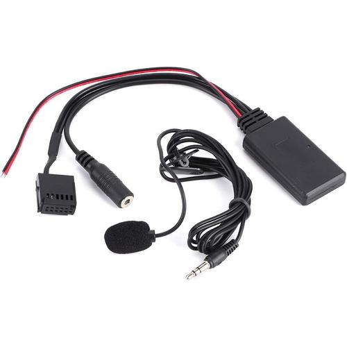 Adaptateur Audio Bluetooth, Duokon Adaptateur o Bluetooth, Adaptateur de câble AUX-in Bluetooth de Voiture avec Microphone Mains Libres appelant pour Ford Focus 6000CD