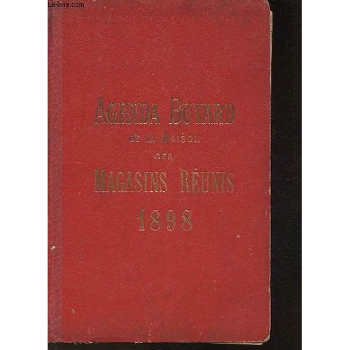 Agenda Buvard Pour 1898