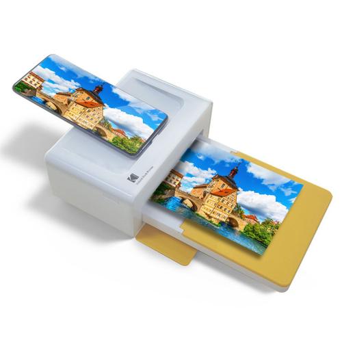 KODAK PD460 - Imprimante Photo 10x15 cm - Bluetooth & Docking - Blanc & Jaune-Jaune-