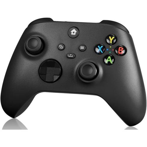 Manette Sans Fil Compatible Avec Xbox One, Xbox Series X/S, Xbox One X/S, Pc Avec Manette De Jeu Adaptateur Sans Fil 2,4 Ghz (Noir)