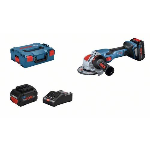 Bosch Professional Meuleuse angulaire sans-fil BITURBO avec X-LOCK GWX 18V-15 C, 2 x batteries ProCORE18V 8.0Ah - 06019H6401