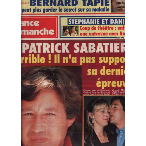 France Dimanche / 09-07-1994 N°2497 : Danielle Darrieux (3p) Johnny Hallyday / Adeline Blondieau (2p
