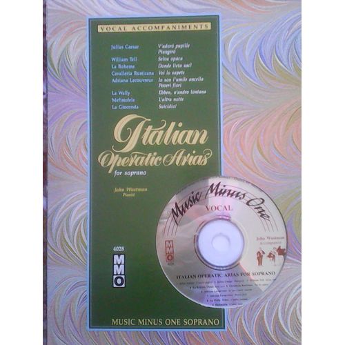 Music Minus One - Airs Italiens Soprano + Cd
