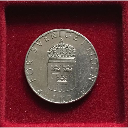 1 Krona - Carl X V I Gustaf - Suede - 1977
