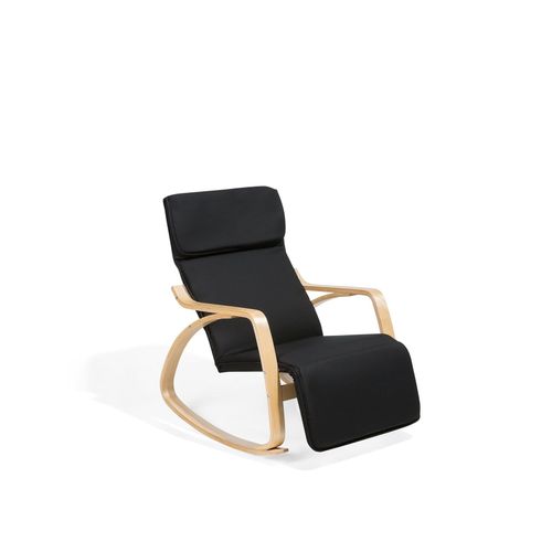 Fauteuil À Bascule Weston Tissu Noir
