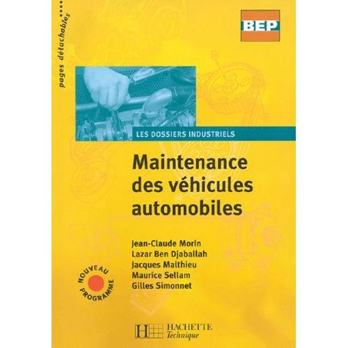 Maintenance Des Véhicules Automobiles Bep