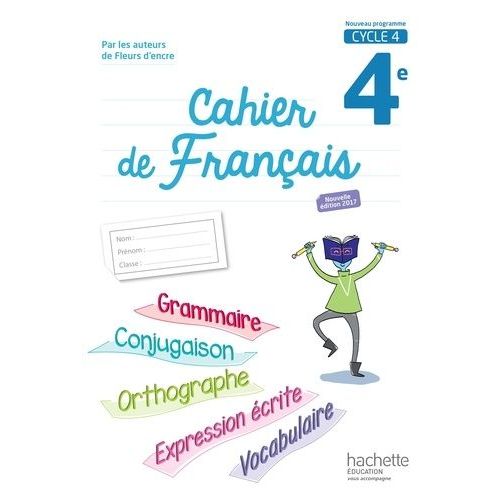 Cahier De Français 4e Cycle 4