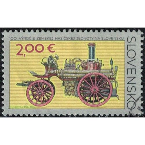 Slovaquie 2022 Oblitéré Used 100e Anniversaire Des Pompiers Régionaux De Slovaquie Y&t Sk 855 Su