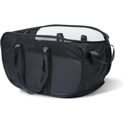 Panier à Linge Sale 65L Pliable, Rangement Bac Corbeille a Linge Pop Up, Sac à Linge Sale avec 4 Poignée, Sac Paniers Grande Capacité en Maille Filet Sac à Linge Noir