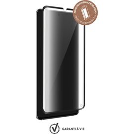 Protège-Écran En Verre Contour Noir Pour Samsung Galaxy S20 Plus G985 Avec Kit De Pose Exclusif