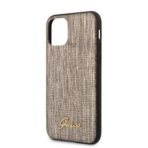 Coque Pour Iphone 11 Guess Lezard Or