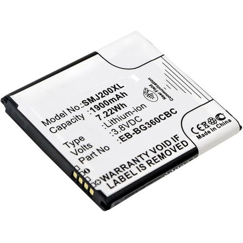 Batterie Pour Téléphone Portable Samsung Galaxy Core Prime (Sm-G360) / Galaxy J2 (Sm-J200 - 2017) - Eb-Bg360bbe, Eb-Bg360cbc, 1900mah Interne Neuve