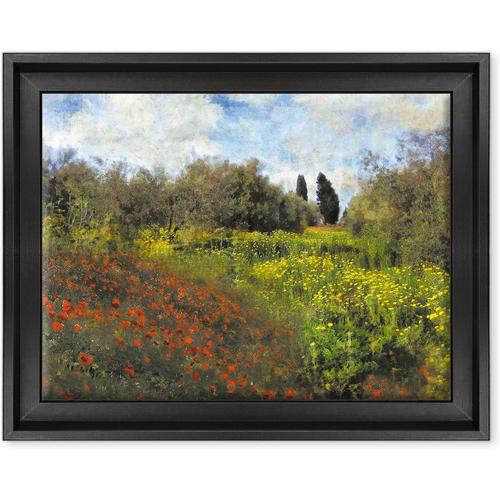 30x40 cm - Tableau sur toile - Encadré - Prêt à accrocher - Claude Monet - Impressionnisme - Art moderne - 30x40 cm - Colore Nero Contemporaneo