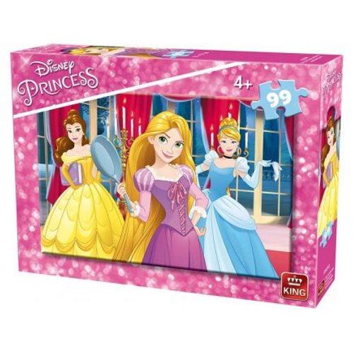 Puzzle 99 Pieces Raiponce Cendrillon Belle Dans La Salle De Bal - Collection Enfant Disney Princesse