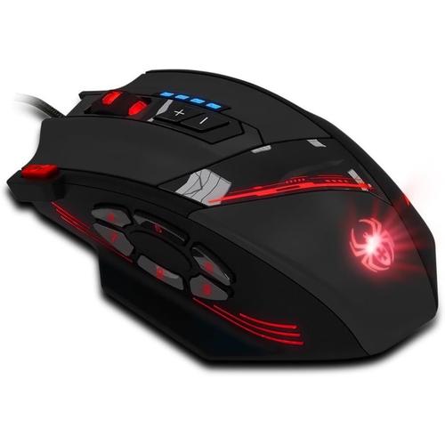 ZELOTES 12 Programmable Buttons LED Optical Professional High Precision USB Gaming Mouse Mice,4000 DPI (Up to 8000DPI by the Software) , Weight Tuning Set Color: Mouse-C-12, Model: Mouse-C-12, PC / Computer & Electronics