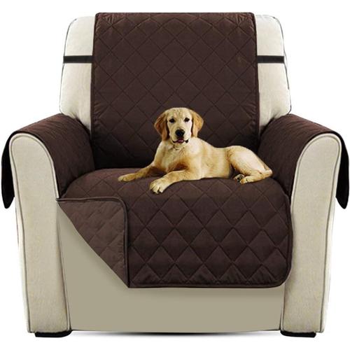 Matelassé Chaise Housse Canapé Protecteur Canapé Housse Pour Animaux De Compagnie Extra Doux Marron Chaise