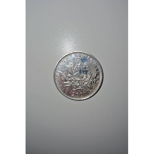 Pièce Argent 5 Francs - 2001 - La Semeuse