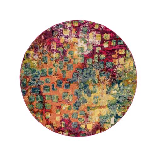 Benuta Tapis Casa Multicouleur Diamètre 120 Cm Rond