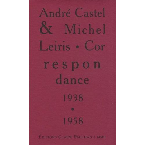 Correspondance 1938-1958