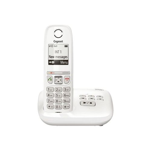 Gigaset AS470A - Téléphone sans fil - système de répondeur avec ID d'appelant - DECT\GAP - (conférence) à trois capacité d'appel - blanc