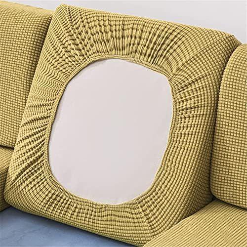 Housse De Coussin,Housse De Coussin De Siège Extensible Coussin De Canapé Housse De Protection Housse De Siège De Canapé (Grand 3 Places,Jaune)