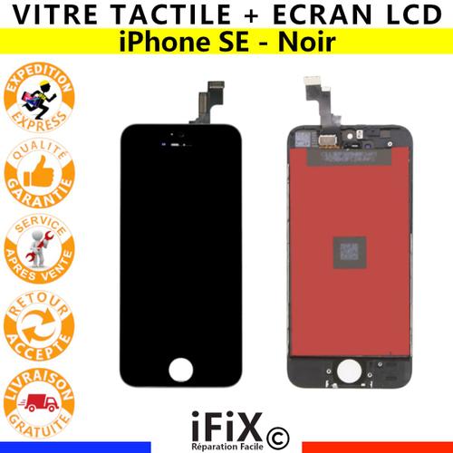 Ecran Lcd & Vitre Tactile - Iphone 5 Se / 5se Noir