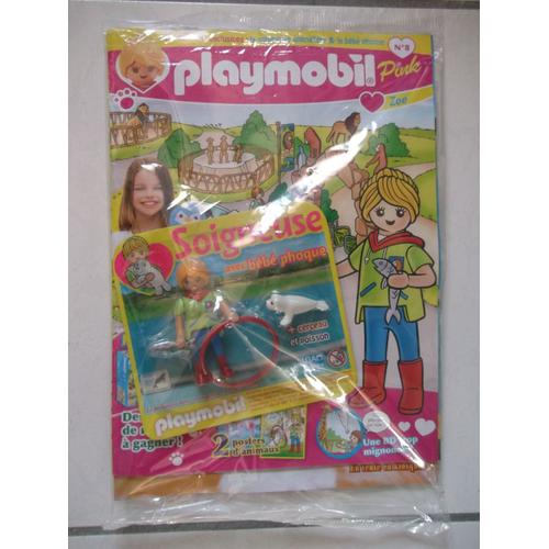 Revue Neuve Magazine Playmobil Pink Soigneuse Avec Bébé Phoque Édition Limitée