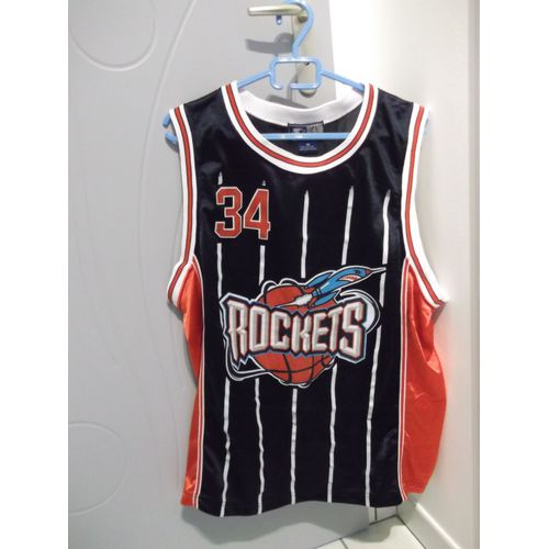 Maillot #34 Hakeem Akeem Olajuwon - Houston Rockets - Nba (Taille M) - Produit Officiel Sous Licence - Starter