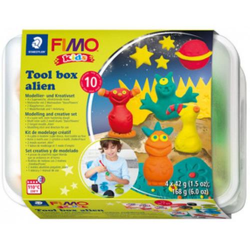 Fimo Fimo Kids Kit De Modelage Tool Box Alien, 10 Pièces