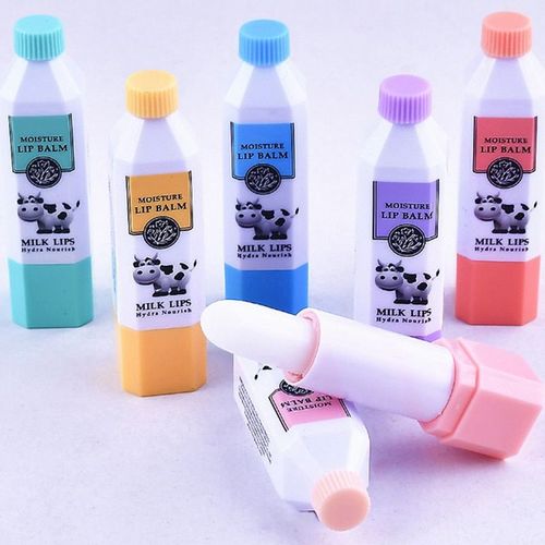 Haute Qualité Nouveauté Lait Mignon Hydratant Baume À Lèvres Protecteur De Lèvres Goût Doux Lèvres Soins Beauté Cosmétiques Pour La Beauté 