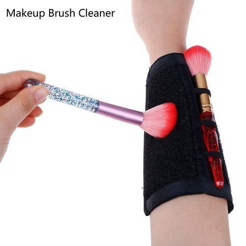 1 Pièces Bras Maquillage Éponge Nettoyant Brosse Nettoyage Éponge Maquillage Couleur Propre Fard À Paupières Éponge Outil Sec Maquillage Brosse Dissolvant De Couleur 