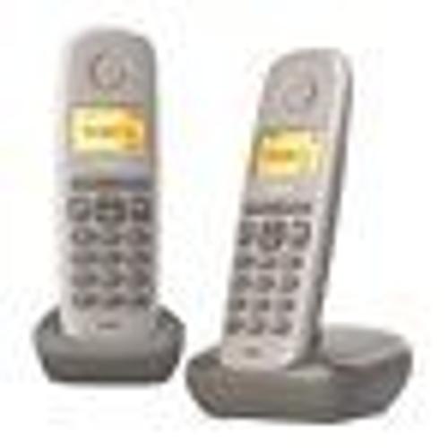 Gigaset A170 Duo - Téléphone sans fil avec ID d'appelant - ECO DECT\GAP - ombre + combiné supplémentaire