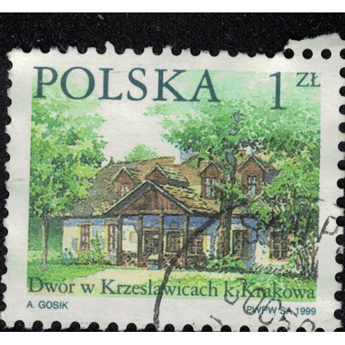 Pologne 1999 Oblitéré Used Manoir À Krzeslawice Près De Cracovie Su