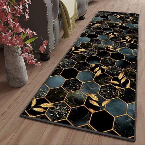 Tapis De Couloir Lavable Antiderapant Long Moderne Design Traditionnel Tapis Berbere Pour Les Chambres Jeunes Adulte Fille Garcon Ado, 100x320cm