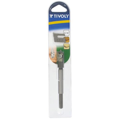 Mèche à bois extensible précision bois tendre Tivoly - Diamètre 15 à 45 mm - Vendu par 1