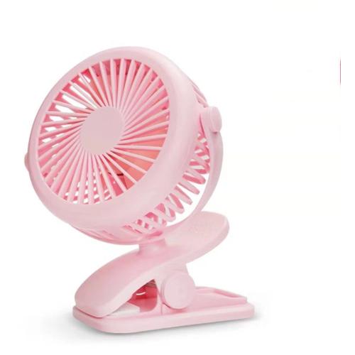 Rose Ventilateur de bureau rotatif à 360 °Ventilateur d'été