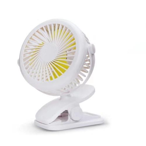 Blanc Ventilateur de bureau rotatif à 360 °Ventilateur d'été