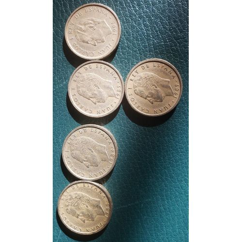 Lot De 5 Pièces De 100 Pesetas