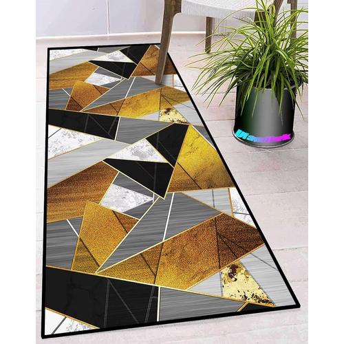 Tapis Chambre Beige Gris Blanc Moderne Lavable Antiderapant Long Design Traditionnel Tapis De Sol Cuisine Pour Salon Chambre Cuisine Hall D'entrée 70x420cm