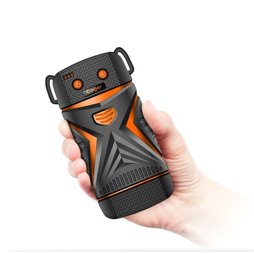 Batterie Externe Portable 5200 Mah Etanche Et Antichocs Avec Lampe Torche - Orange
