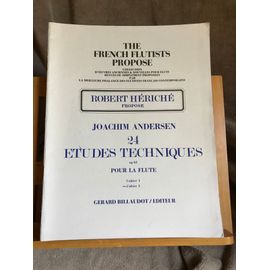 Joachim Andersen 24 Études Techniques Op. 63 Livre 2 R. Hériché Éd. Billaudot