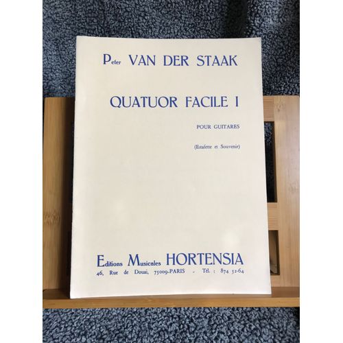 Peter Van Der Staak Quatuor Facile I Estafette Souvenir Guitare Partition Hamelle