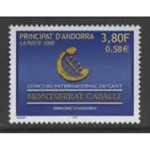 Andorre, Timbre-Poste Y & T N° 527, 2000 - Concours International De Chant, Montserrat Caballé